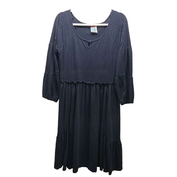 MATILDA JANE Womens Characters Counts Charlie Black Longsleeve Dress Large - Picture 1 of 8